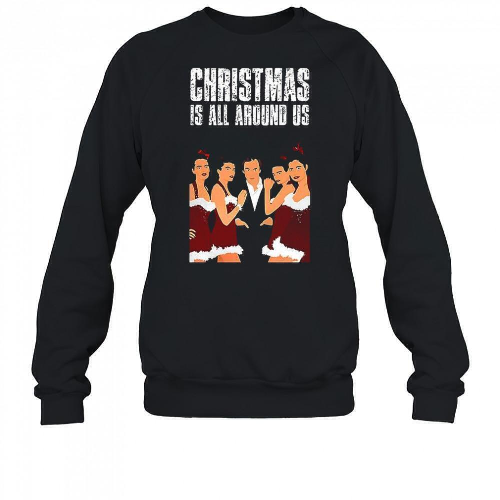 Hugh Grant Love Actually Christmas Is All Around Movie Sweatshirt
